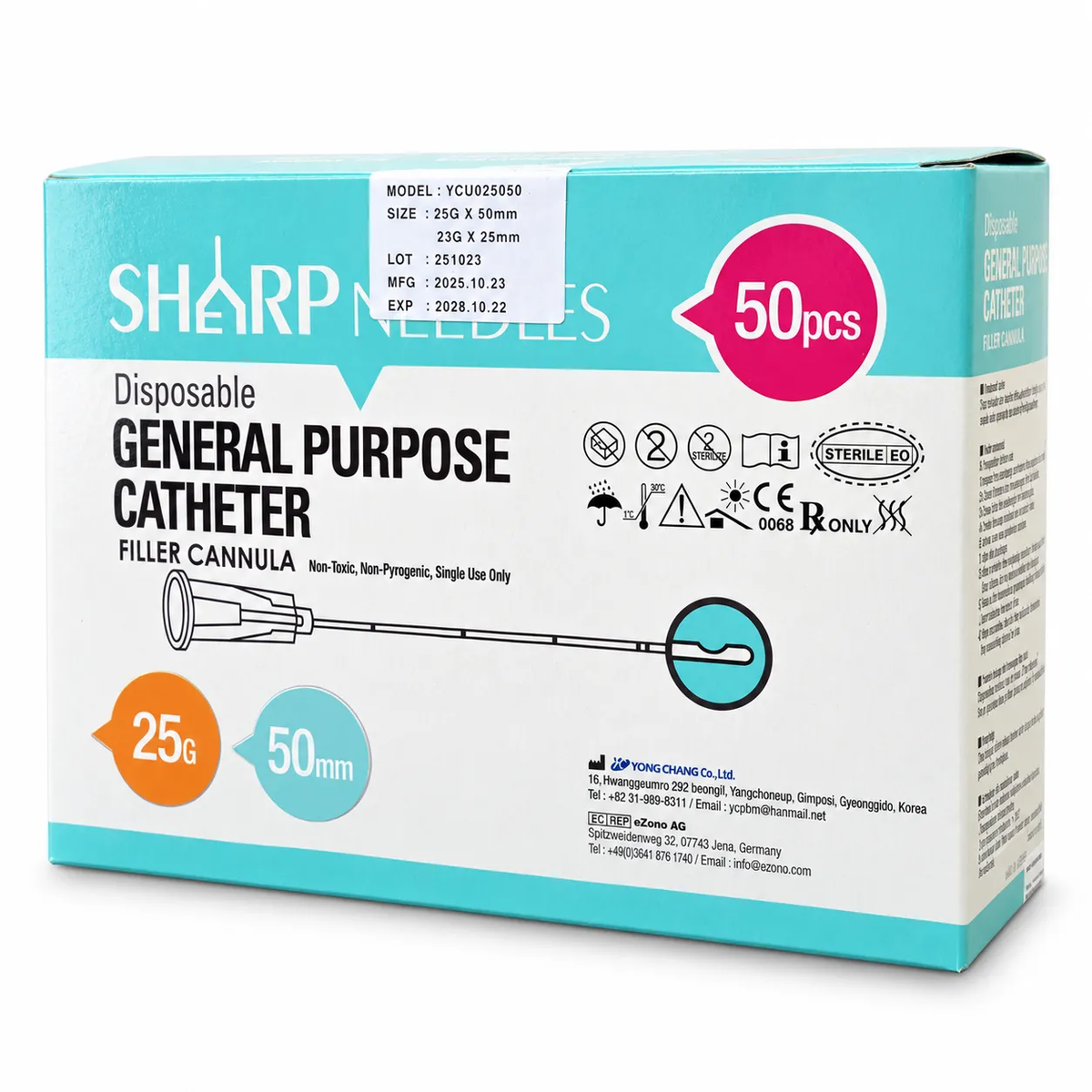 Filler Cannula 25G 50mm 50pcs